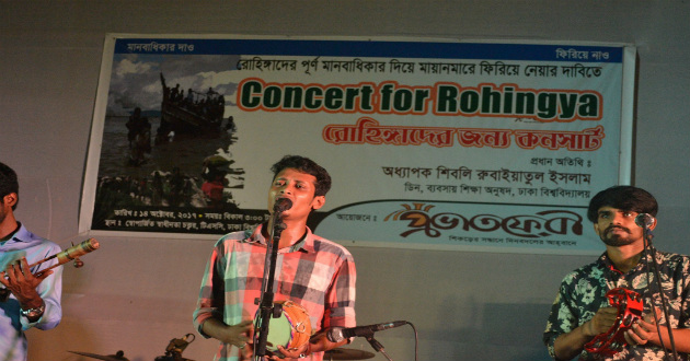 concert for rohingya perform