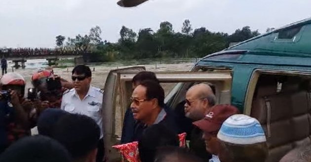 ershad in helicopter