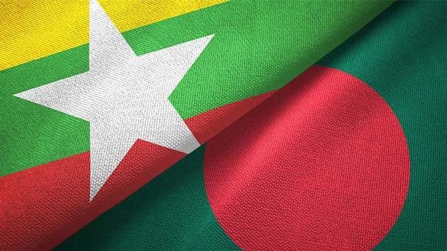 flag bangladesh and myanmar