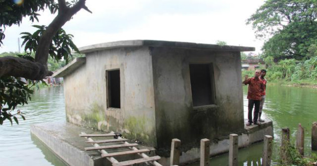 floating home created in bangladesh