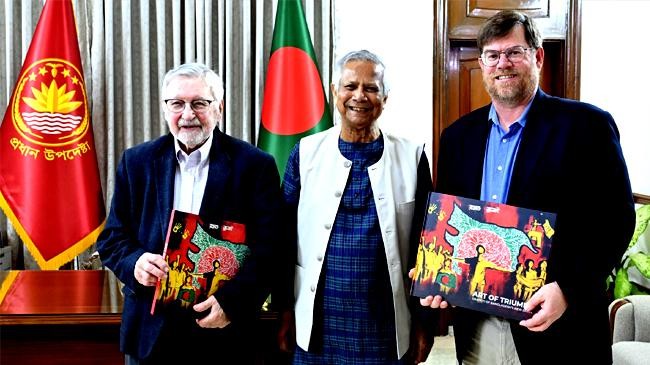 former us diplomats william b milam jon danilowicz met with chief adviser professor muhammad yunus