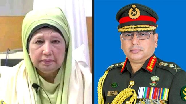 general waker uz zaman and khaleda zia