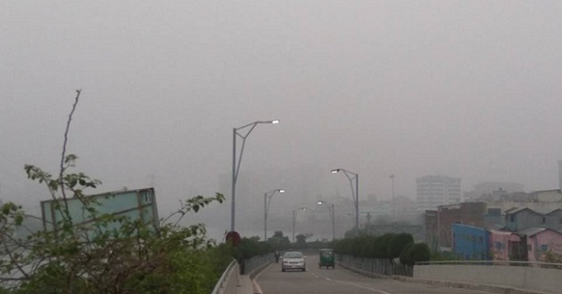 huge fog in dhaka