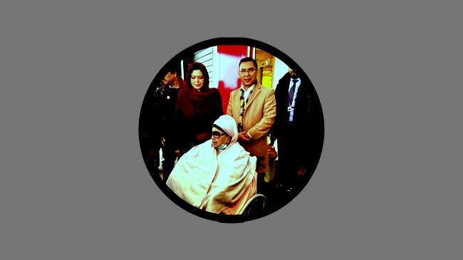 khaleda zia with tarique rahman and zubaida rahman