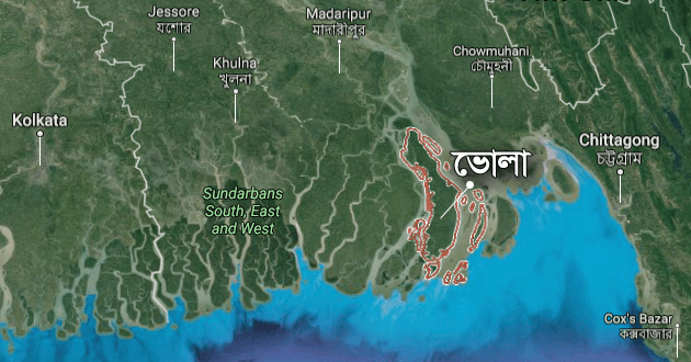 map bhola