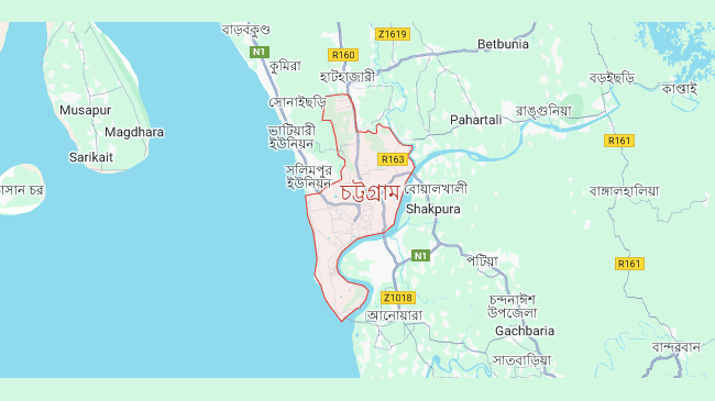 map chittagong