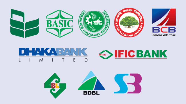 national bank basic bank agrani bank rupali bank bangladesh commerce bank dhaka bank standard bank bangladesh development bank ific bank southeast bank