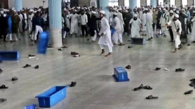 over 50 hurt in clash at baitul mukarram national mosque