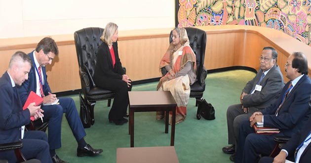 pm sheikh hasina at us