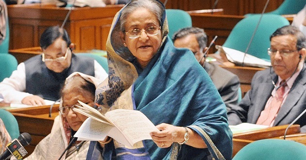 sheikh hasina in parliamentt