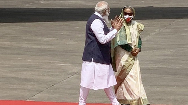 sheikh hasina modi dhaka inner