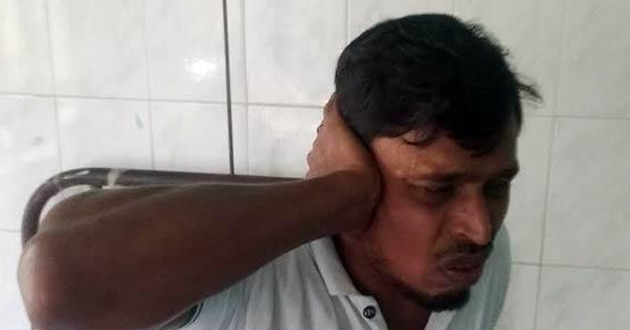 student leader insulted a police member at sariyatpur