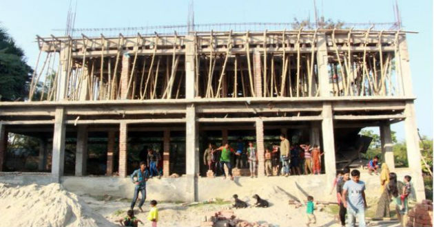 underconstructed school building meherpur