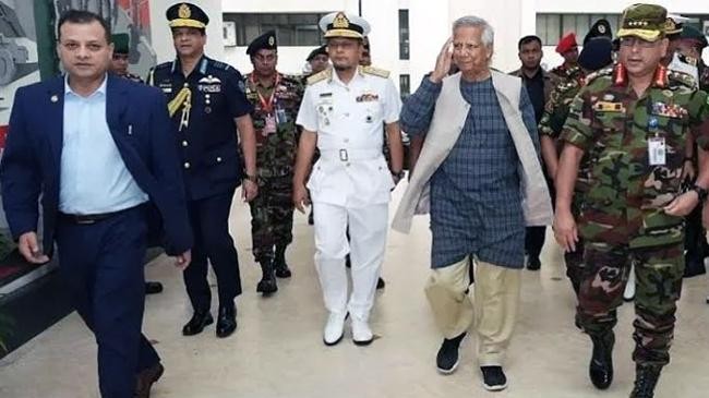 yunus at the army headquarters for the first time