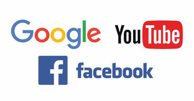 facebook youtube google