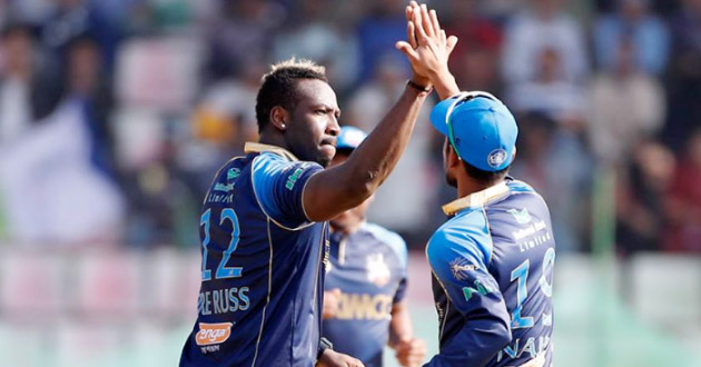 andre russell hat trick bpl