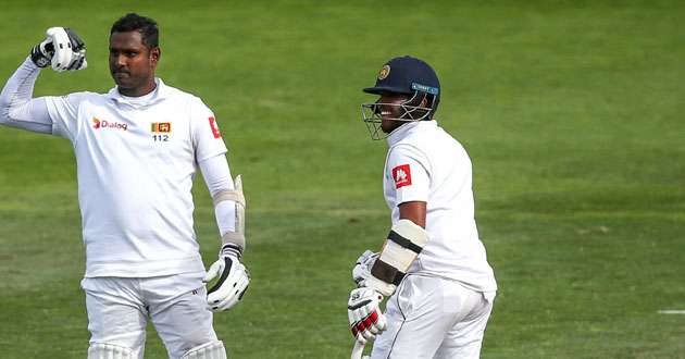 angelo mathews in 1st test