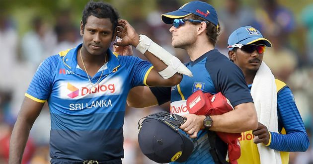 angelo mathews vs india