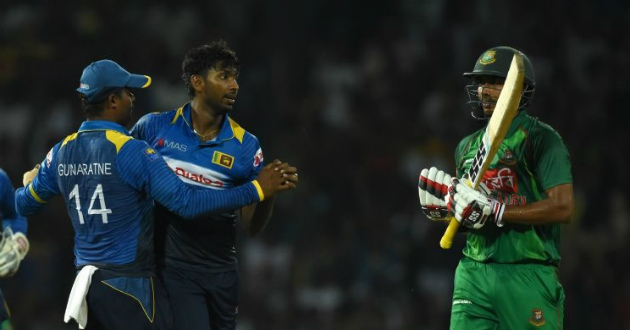 bangladesh scored 155 against sri lanka on first t20