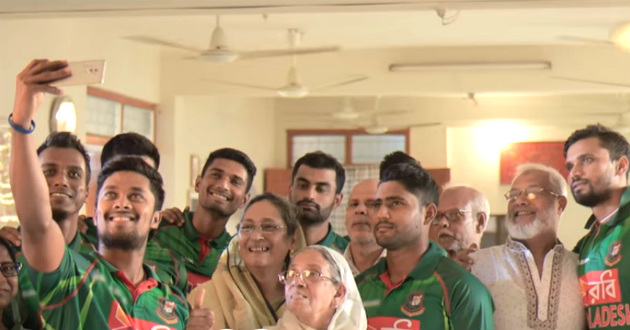 bangladesh team in a new tvc of robi