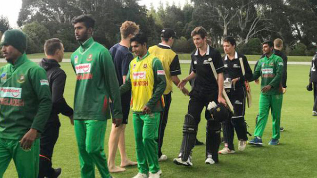 bangladesh u 19 new zialand u 19 5th odi