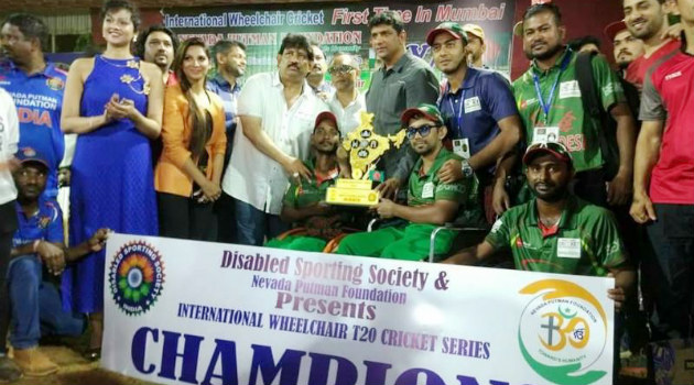 bangladesh wheelchair team won the series