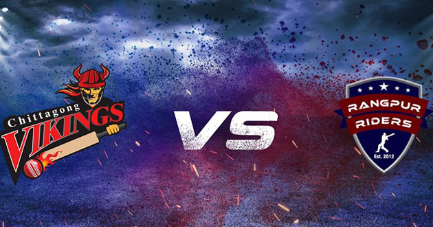 chittagong vikings vs rangpur riders