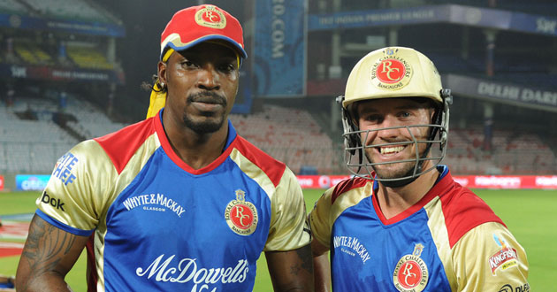 chris gayle de villiers ipl 