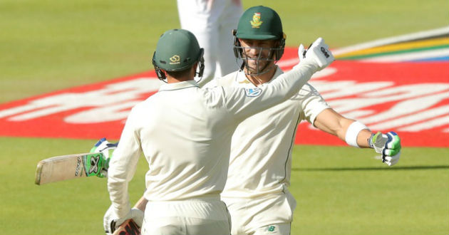 du plessis made a fighting hundred