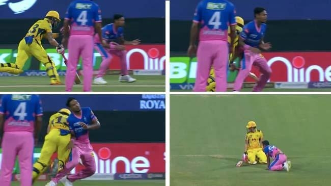 faf du plessis mustafizur involved in a nasty collision