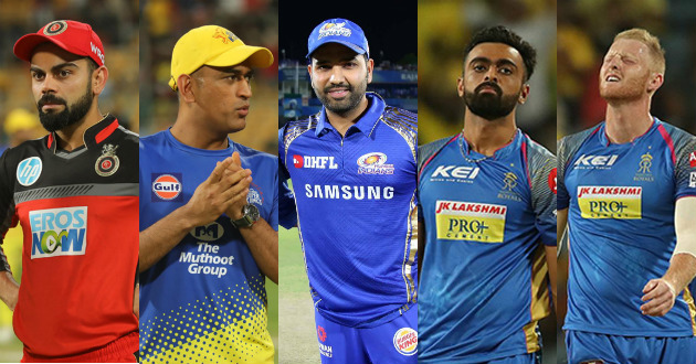 five top paid ipl star