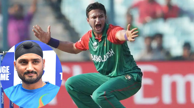 harbhajan singh shakib al hasan