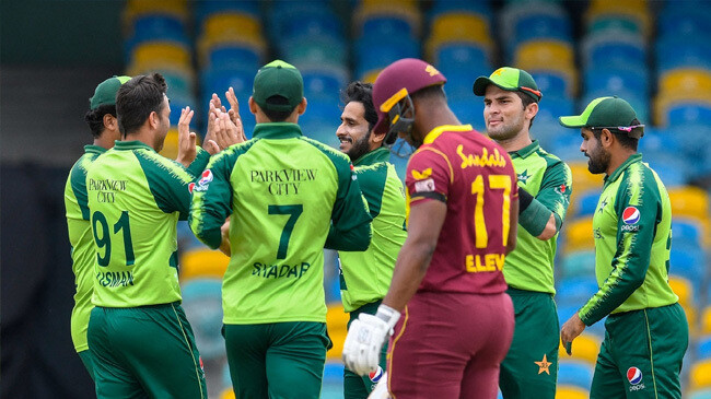 hasan ali dismissed evin lewis cheaply west indies vs pakistan