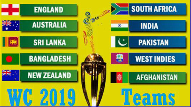 icc world cup 10 team 2019