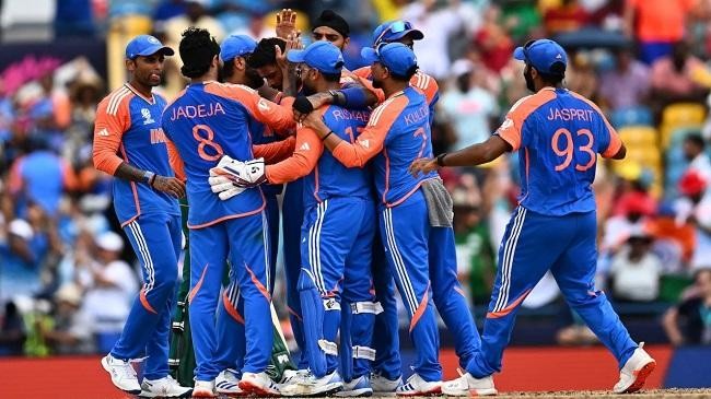 india players celebrate after ending their long icc trophy drought