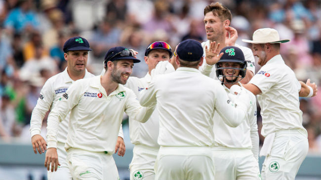 ireland celebrating a wicket