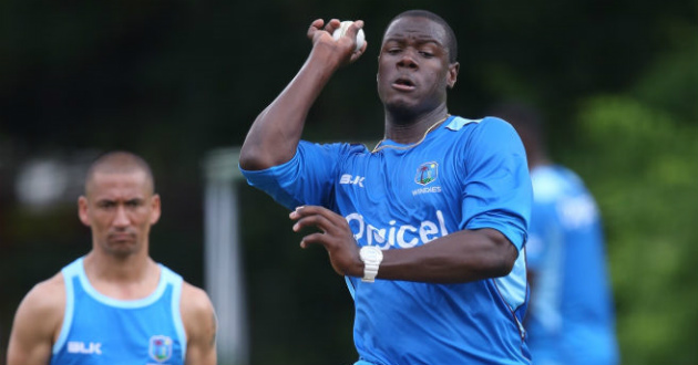 jason holder bowling at practice