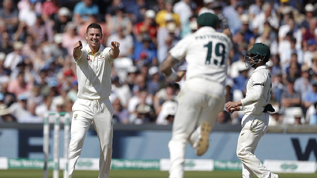 josh hazlewood finished off