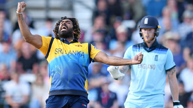 lasith malinga celebrates world cup