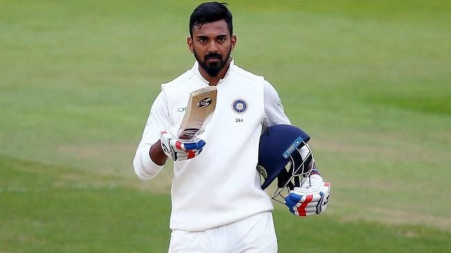 lokesh rahul celebrates a ton