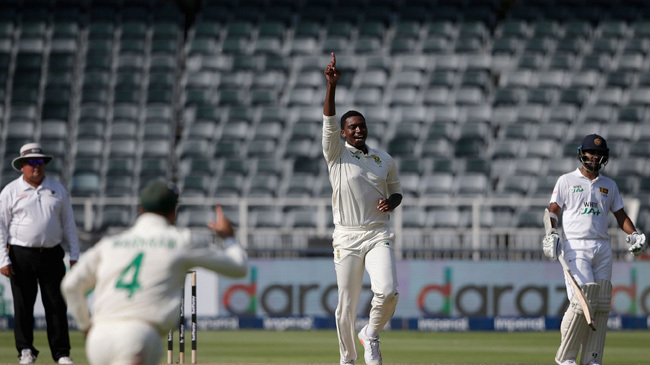 lungi ngidi celebrates