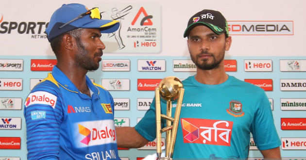 mashrafe and tharanga after odi series