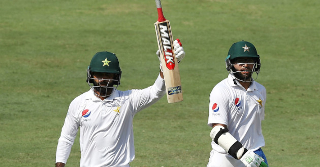 mohammad hafeez celebrates hundred