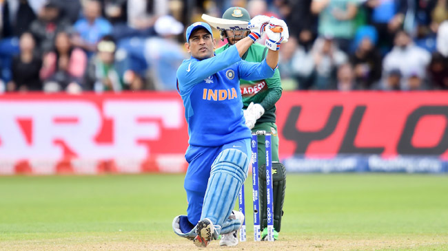 ms dhoni world cup vs bangladesh warm up at cardiff