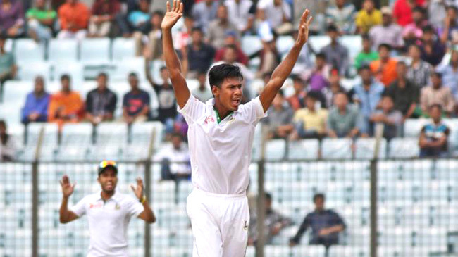 mustafizur rahman test cricket wicket