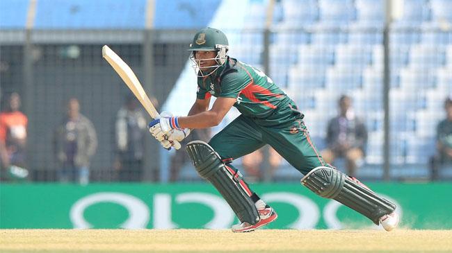 nazmul hossain shanto struck a match winning fifty