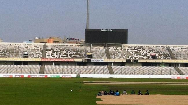 new chair is sitting in mirpur stadium