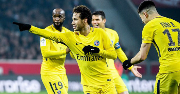 neymar goal psg lille