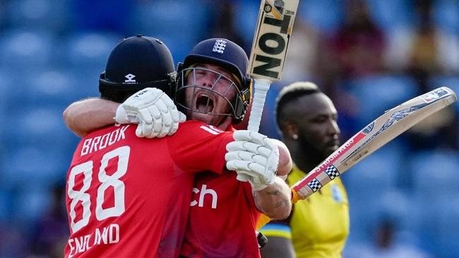 phil salt and harry brook savour the moment of victory in grenada