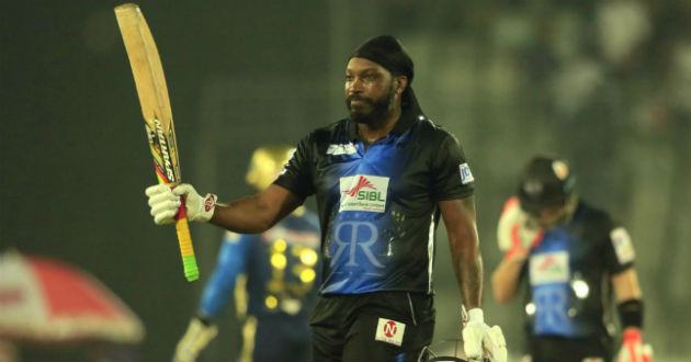 rangpur riders opener chris gayle